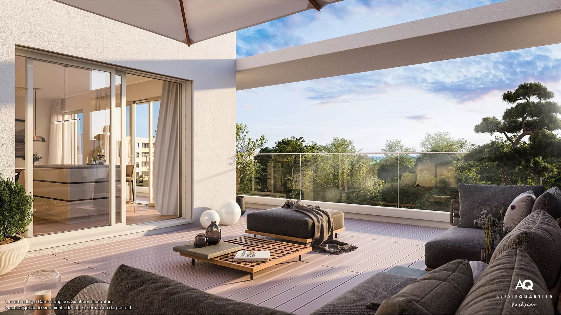 Innenraumvisualisierung Projekt Alexis Quartier 6