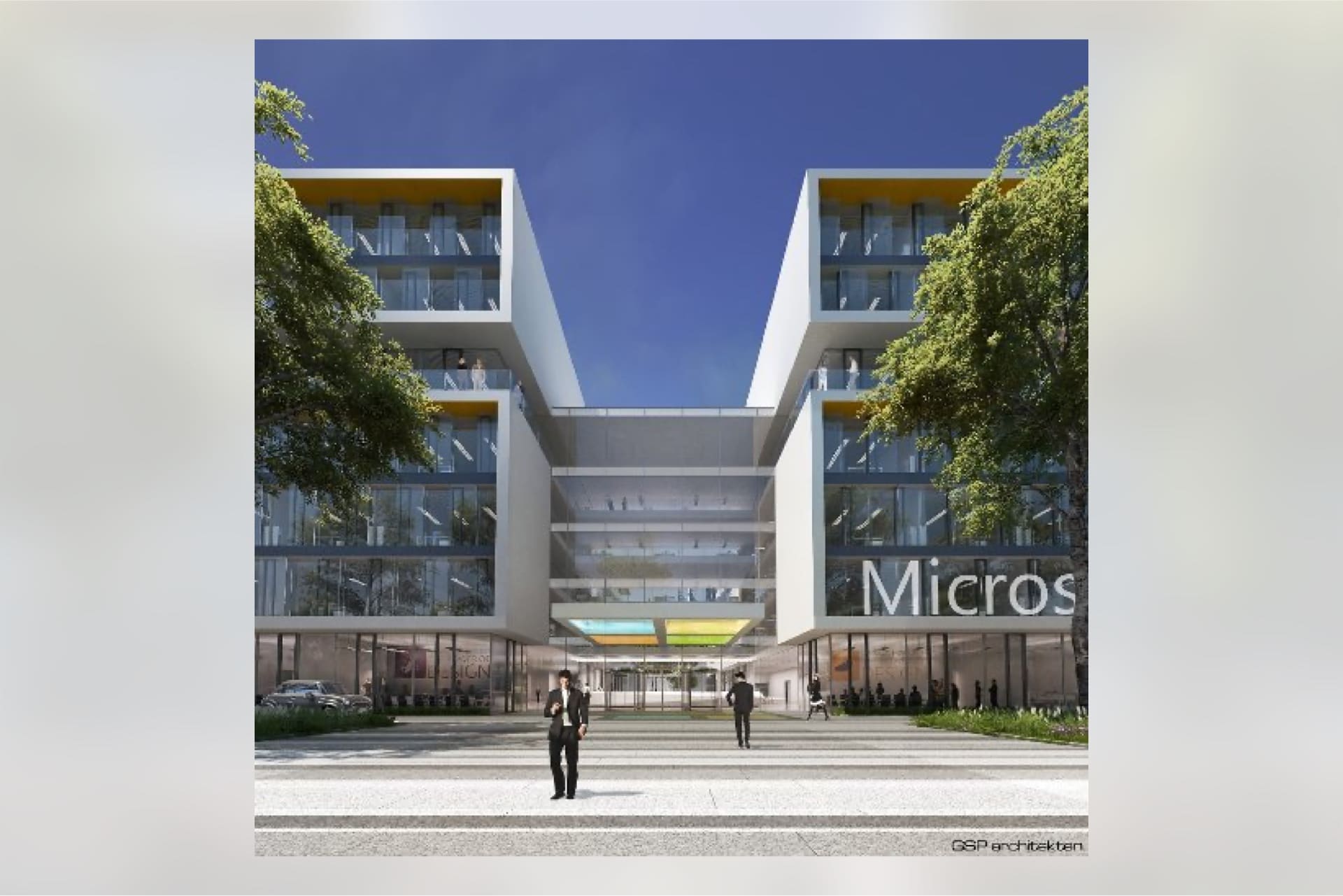 Aussenvisualisierung Microsoft Zentrale München 4